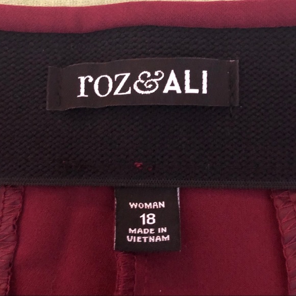 NEW!!!  Roz & Ali ankle pants size 18W - Picture 5 of 7
